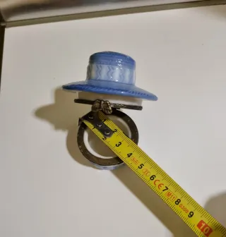 Cajita joyero con forma de sombrero