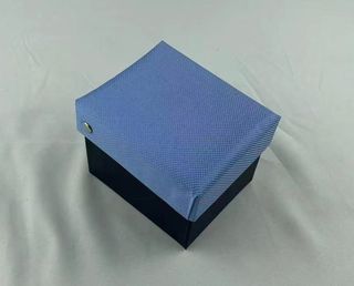 Corbata verde cielo + gemelos a juego con caja