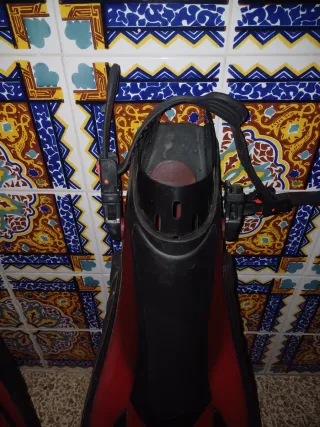 Traje de pesca vadeador y aletas