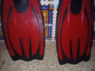 Traje de pesca vadeador y aletas