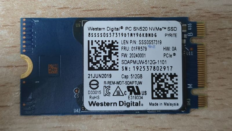WESTERN DIGITAL - SN520 NVMe - 512GB