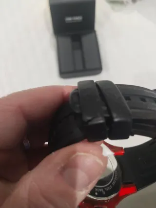 Reloj Time Force Hombre Negro/Rojo