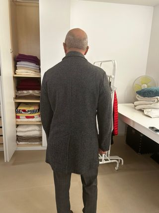 Cappotto leggero uomo grigio