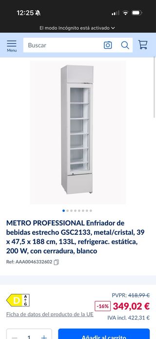 Frigoríficos profesionales