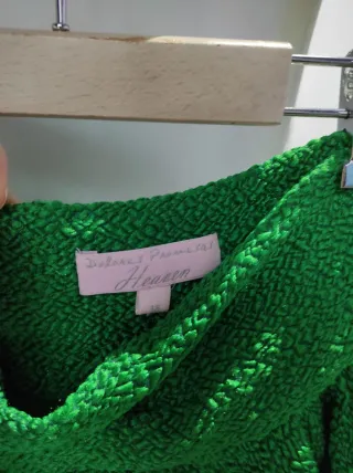 Falda Dolores Promesas Verde Texturizada