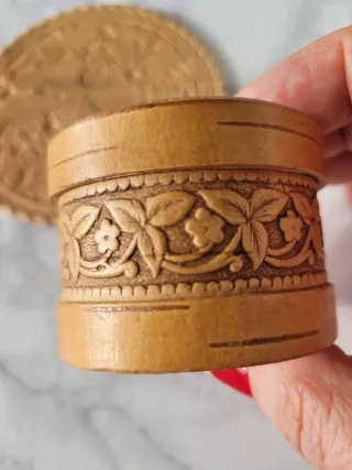 Scatolina e centrino corteccia betulla russa