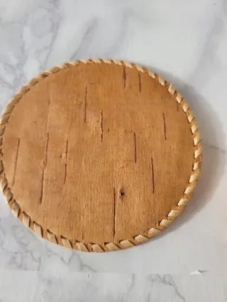 Scatolina e centrino corteccia betulla russa