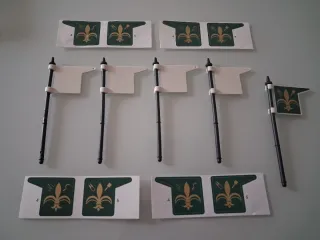 Banderas medievales de Playmobil