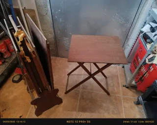 Conjunto Mesitas Plegables de Madera