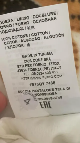 Pantaloni Pinko lino  tg 44