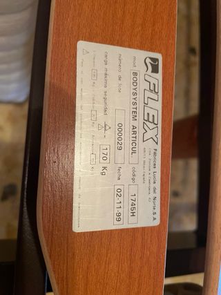 Cama articulada eléctrica