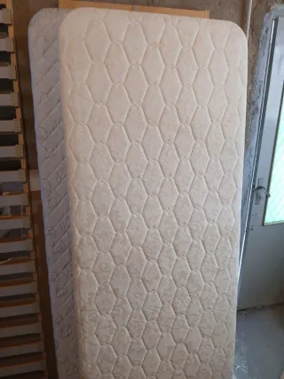 Colchon visco y base tapizada