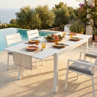 Tavolo Esterno Estensibile in Alluminio 160/240 Cm
