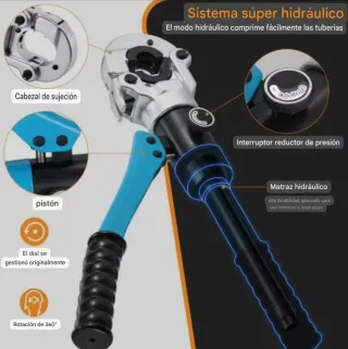 A ESTRENAR tenaza hidráulica para tubos multicapa