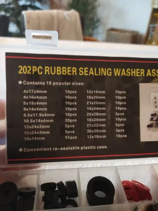 Surtido Juntas Goma Caja Plástico