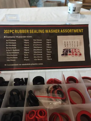 Surtido Juntas Goma Caja Plástico