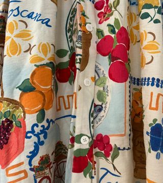 Falda Zara Estampada Multicolor