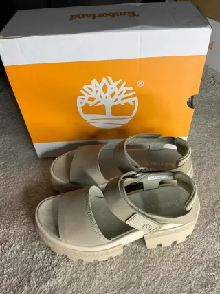 Sandalias Timberland Beige Plataforma