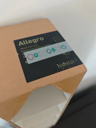 Estantería Metálica Blanca para CDs de Habitat