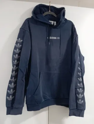 Sudadera Adidas Azul con Logo