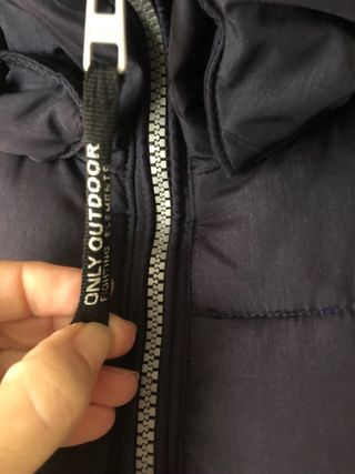 Chaqueta azul marino mujer + muñeco nuevo