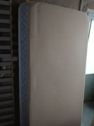 Colchon visco y base tapizada