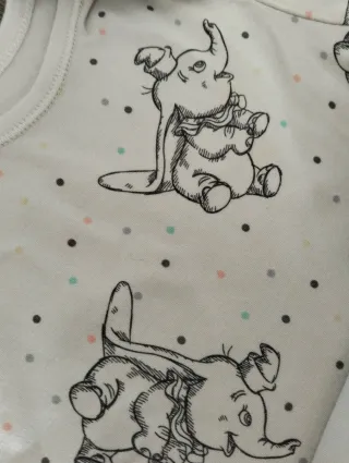 Set 3 Body Dumbo Disney Primark 18-24 mesi