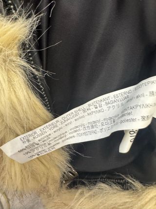 Chaquetón Zara Pelo Boho Bordado Flecos