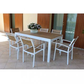 Tavolo Esterno Allungabile Alluminio 160-240x95cm