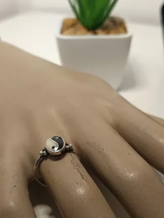 Anillo Plata Ley Yin Yang 17,9mm / T.58
