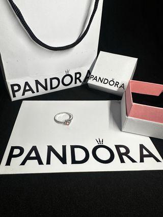 Anillo Pandora Plata Corazón