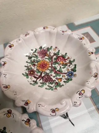 Piattini Biagioli Gubbio Ceramica Floreale