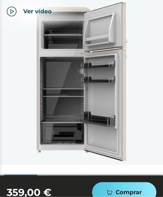 Nevera Cecotec Beige