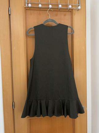 Vestido Peto Zara Verde Oliva
