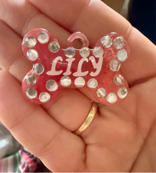 Placa identificativa para mascota personalizada