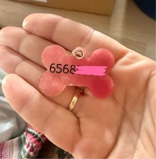 Placa identificativa para mascota personalizada