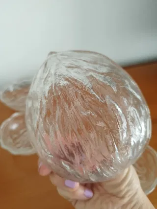 6 Cuencos de Cristal con Diseño de Hoja