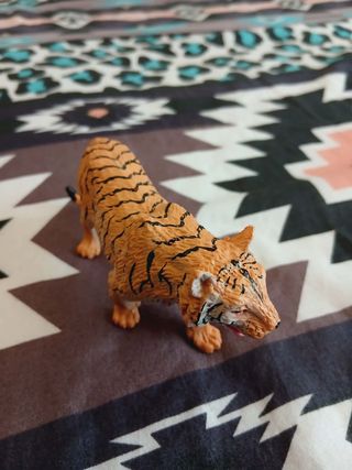 Statuetta Tigre Arancione e Nero