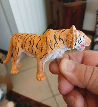 Statuetta Tigre Arancione e Nero