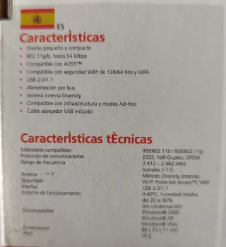 Adaptador USB wifi