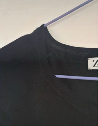 Jersey fino Zara morado talla L