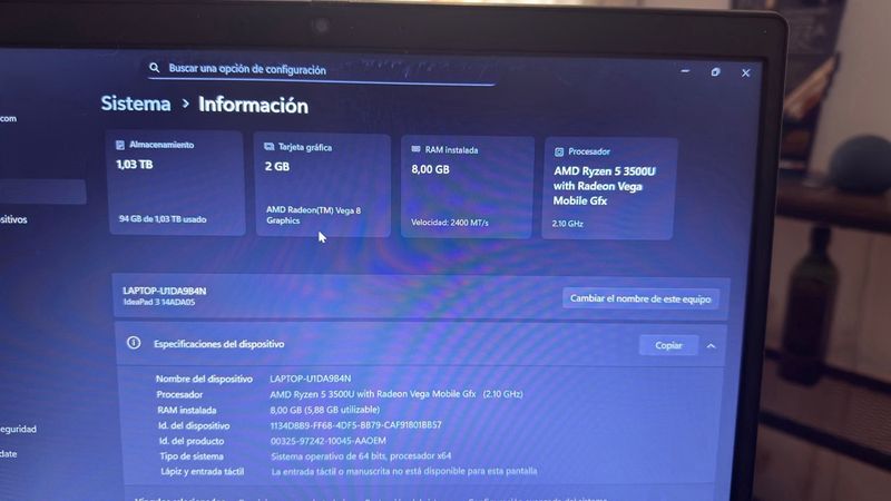 Lenovo IdeaPad 3 AMD Ryzen 5 Gris afbeelding 3