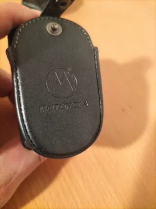Custodia in pelle nera per Motorola