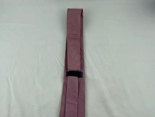 Corbata rosa empolvado + gemelos a juego