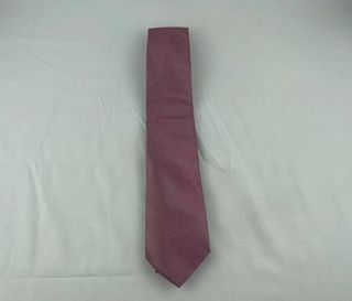 Corbata rosa empolvado + gemelos a juego