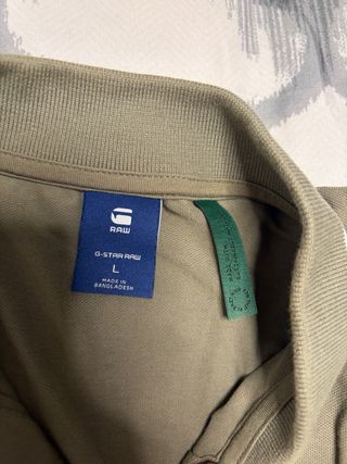 Polo G-Star RAW Verde Oliva Hombre