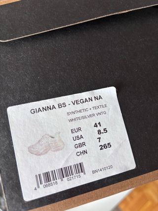 Zapatillas Buffalo Gianna Talla 41 Blancas