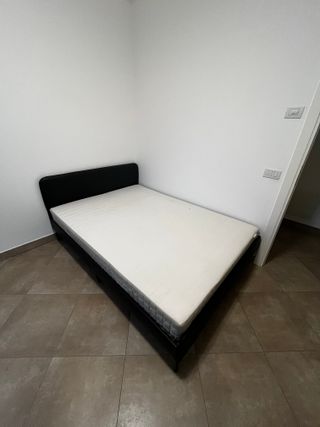 Letto 1 piazza e mezzo nero 140x200