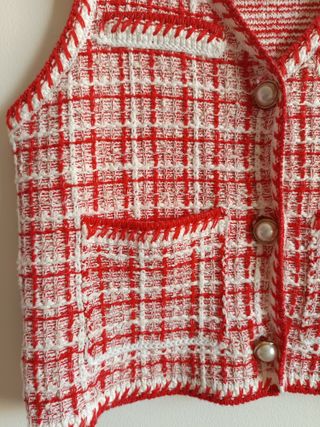 Chaleco Tweed Mango Talla XS