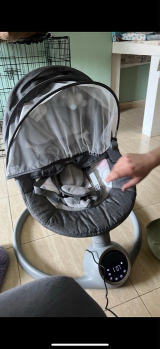 Silla Mecedora Bebé Gris